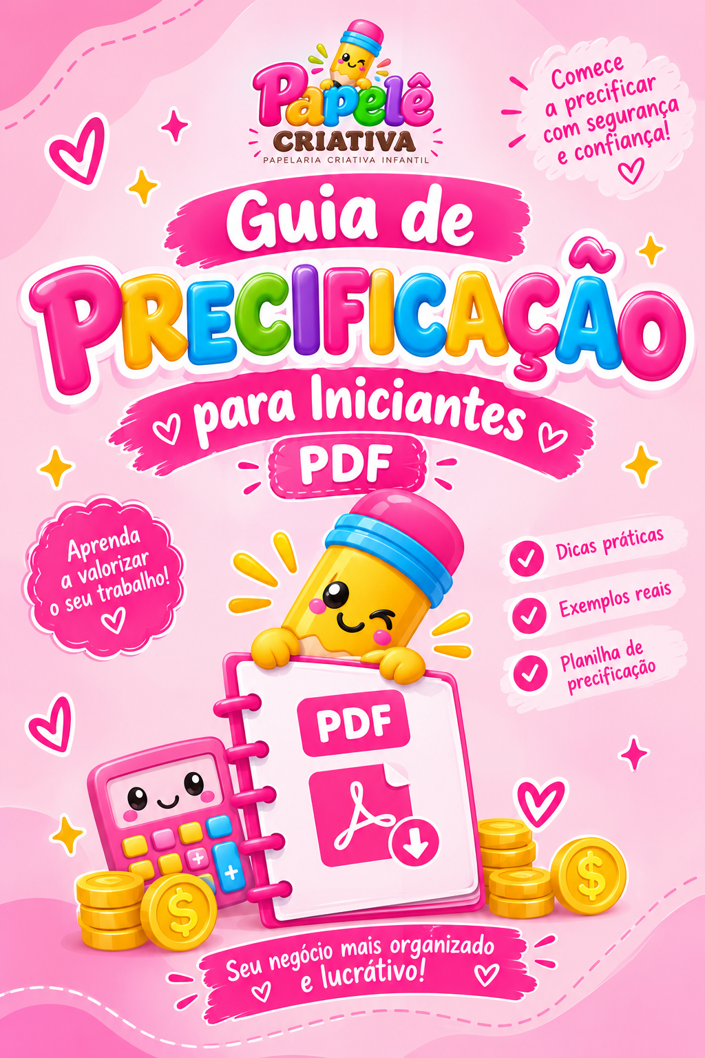 Capa do bônus Guia de Precificação para Iniciantes