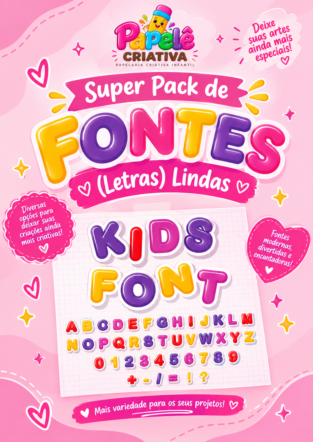 Capa do bônus Super Pack de Fontes